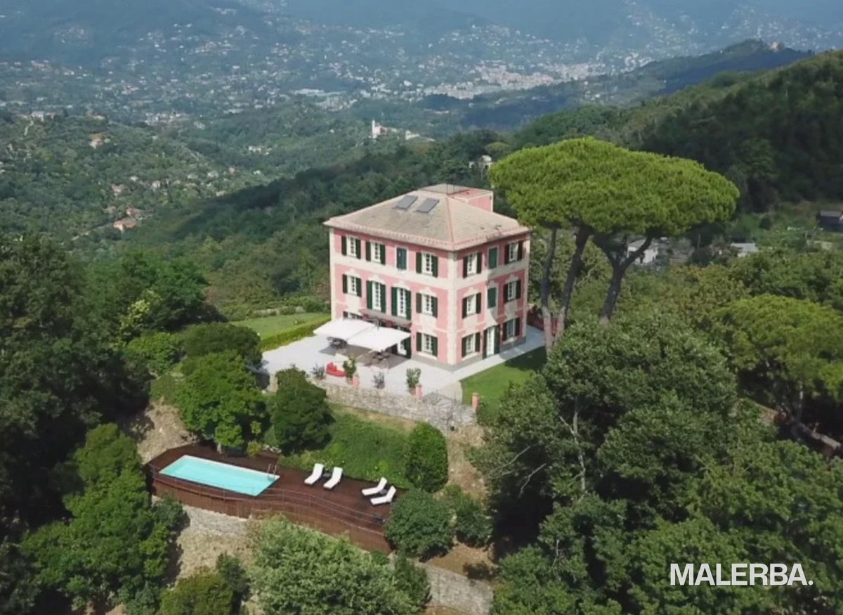 Villa Parco di Portofino aerial