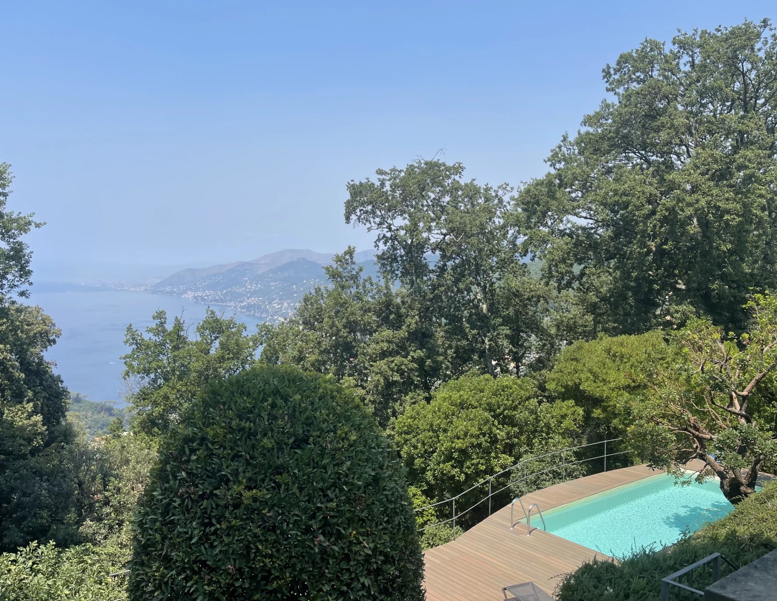 Villa Parco di Portofino pool view